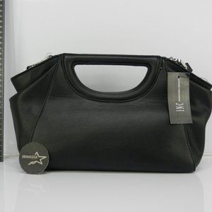 INC Giigi Snake clutch crossbody bag faux-leather Black